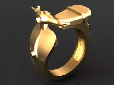 motorcycles rings 3D print model