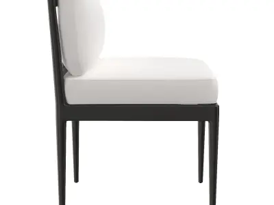 Laurel Aluminum Dining Side Chair 3D model