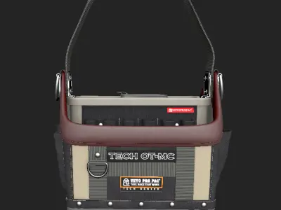 Heavy Duty Tool Bag  Veto Pro Pac Style  Game Ready 3D Model Low-poly 3D model