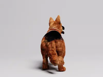 German Shepard 3D model