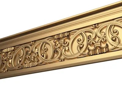 Cornice Decoration Molding 08 Low-poly 3D model