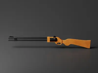 Flobert revolver Safari Sport 3D Model Low-poly 3D model