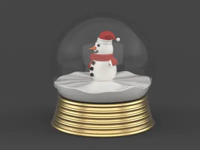 Snowman 3D model 2