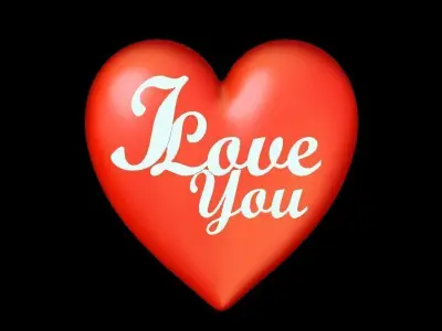 Cute Heart Face Valentines Day Gift 3D print model