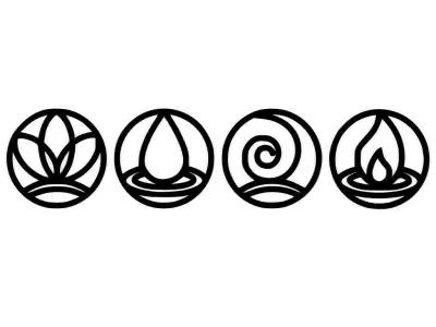 Four Elements Wall Decor 3D print model