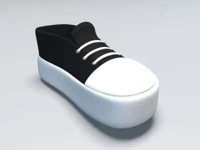 cartoon sport shoes Low-poly 3D model purchase