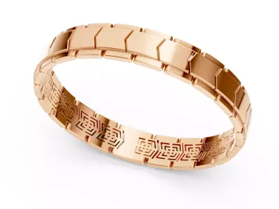 RedGold Man Bracelet 3D print model