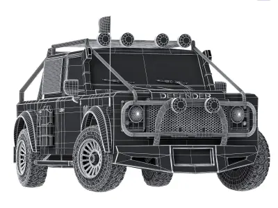 defender aff road 3D model