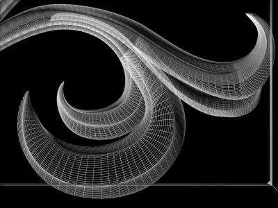 3D model stl doors with leaves and grapes for CNC router 3D print model