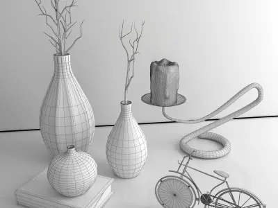 Decorative set Free 3D model