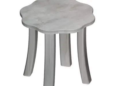 Marble Flower Table 3D model