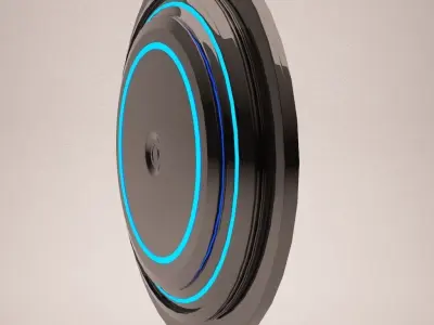 Sci-Fi Disk Free low-poly 3D model