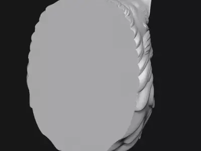 Cat sculpture 3D print model