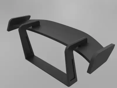 mini Spoiler swan neck 3D print model