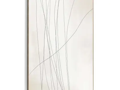 Plaster Two Photo Frame 513 Low-poly 3D model