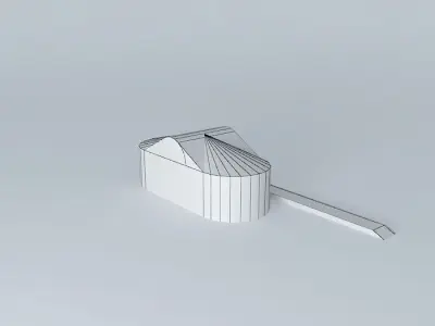 railway building Free 3D model