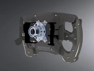 CLZ Steering Whell V2 F1 Steering Wheel Design for Similation 3D model