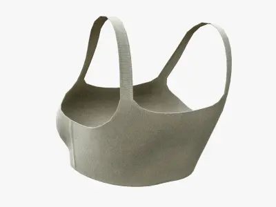 Sports Bra Low-poly 3D model