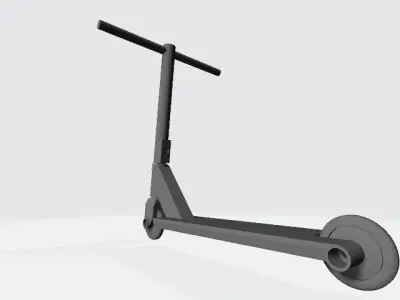 4th Scale Fully Printable Freestyle Scooter Model Toy 3D print model