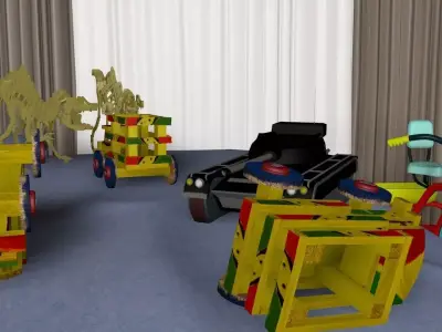 Carrito de Masaya Low-poly 3D model