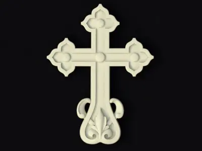 Central decor ornament for furniture 3D model 105