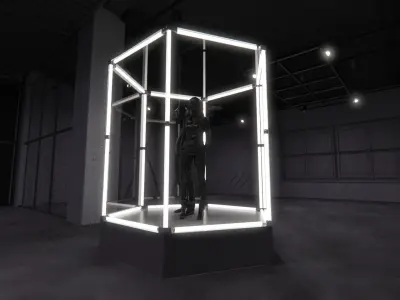 Transparent Booth Photo Opportunity 3 3D model