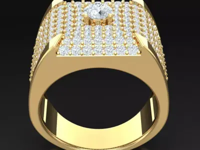 Luxury Men Rings Designs 6MR093 3D print model