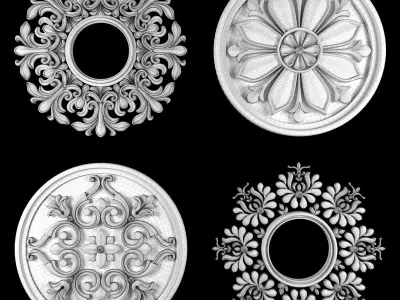 Ornament Element Pack 19 3D model