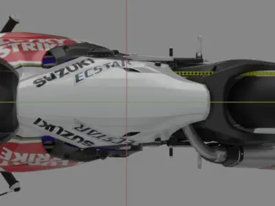 GSX-R 1000 Special Edition Lucky Star Livery 3D model