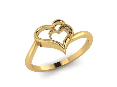 Jewelry Diamond Ring 3D Print Model 3D print model 15