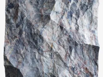 100-RockPanel rock on wall transparent 3D model