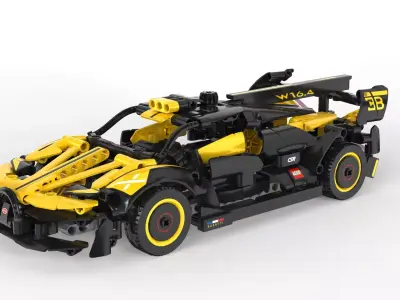 LEGO Technic Bugatti Bolide  Low-poly 3D model