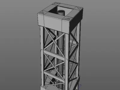 oil derrick 3D model