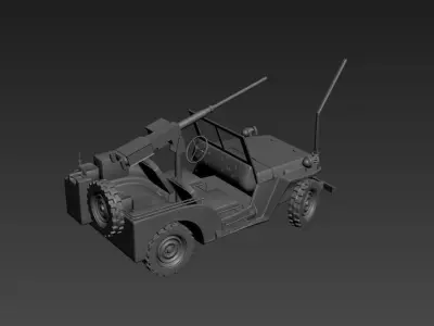 Military Jeep 3D model