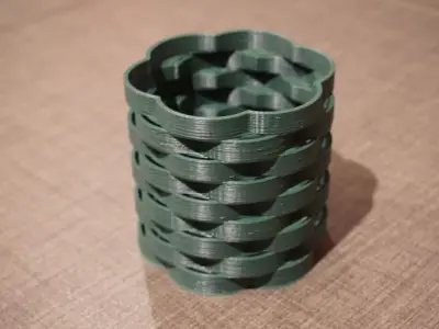 Basket weave vase Free 3D print model