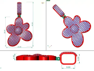 Flower Pendant  3D print model