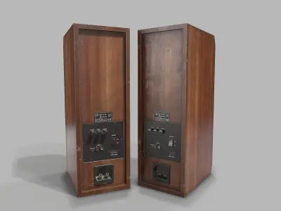 Music Column Low-poly 3D model