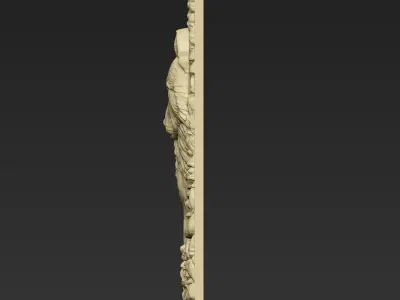 A Wolf in the Forest A123 3D print model