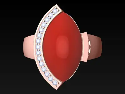 Stone Ring  - GN259 3D print model