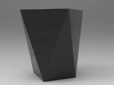 Cubbi Stool Low-poly 3D model