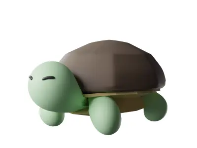 Littleturtle Low-poly 3D model