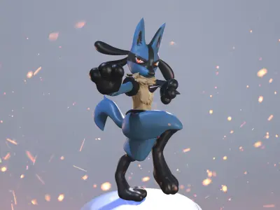 Lucario 3D model