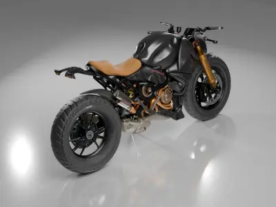 Naked Superbike 3D Model 3D model