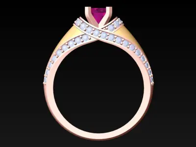 Diamond Ring - Womens Rings - N152412 3D print model