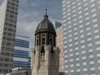 Chicago Water Tower Free 3D model