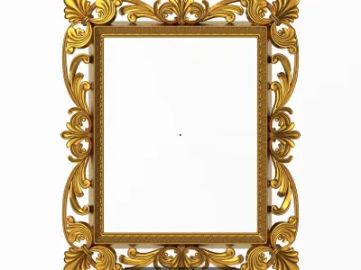 5 carved frames set 3D Model Pack get