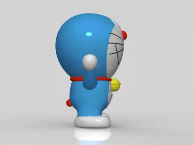 Doraemon toy Low-poly 3D model
