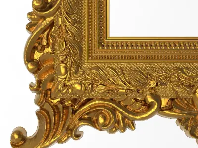 carved frame 3D model 13