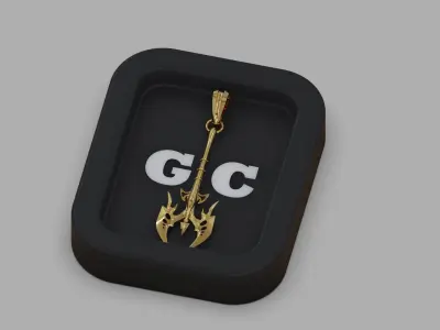 AXE PENDANT 3D model