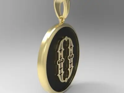 Decorative Letter O 3D print model